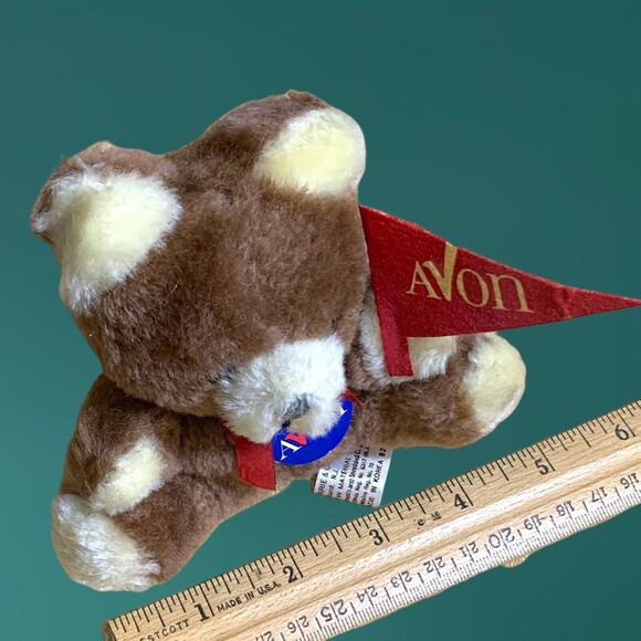 Russ Berrie Mini Teddy Bear #245 Nutshells Brown 4.25" Avon Made in Korea Vtg - Picture 9 of 10